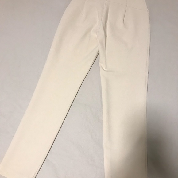 ZARA oyster white fitted dress pants - Picture 4 of 4